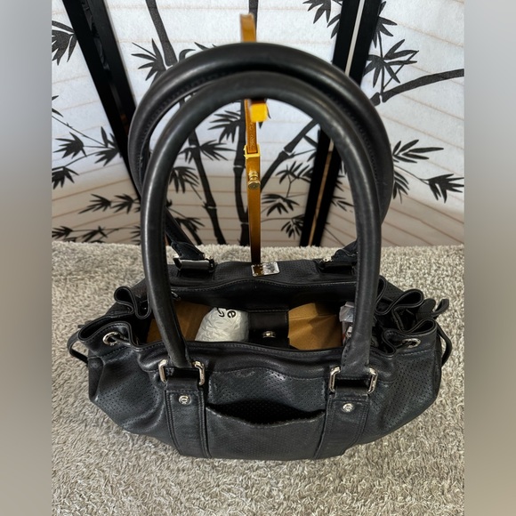 MCM Perforated calfskin leather bucket Tote Bag - Picture 5 of 12